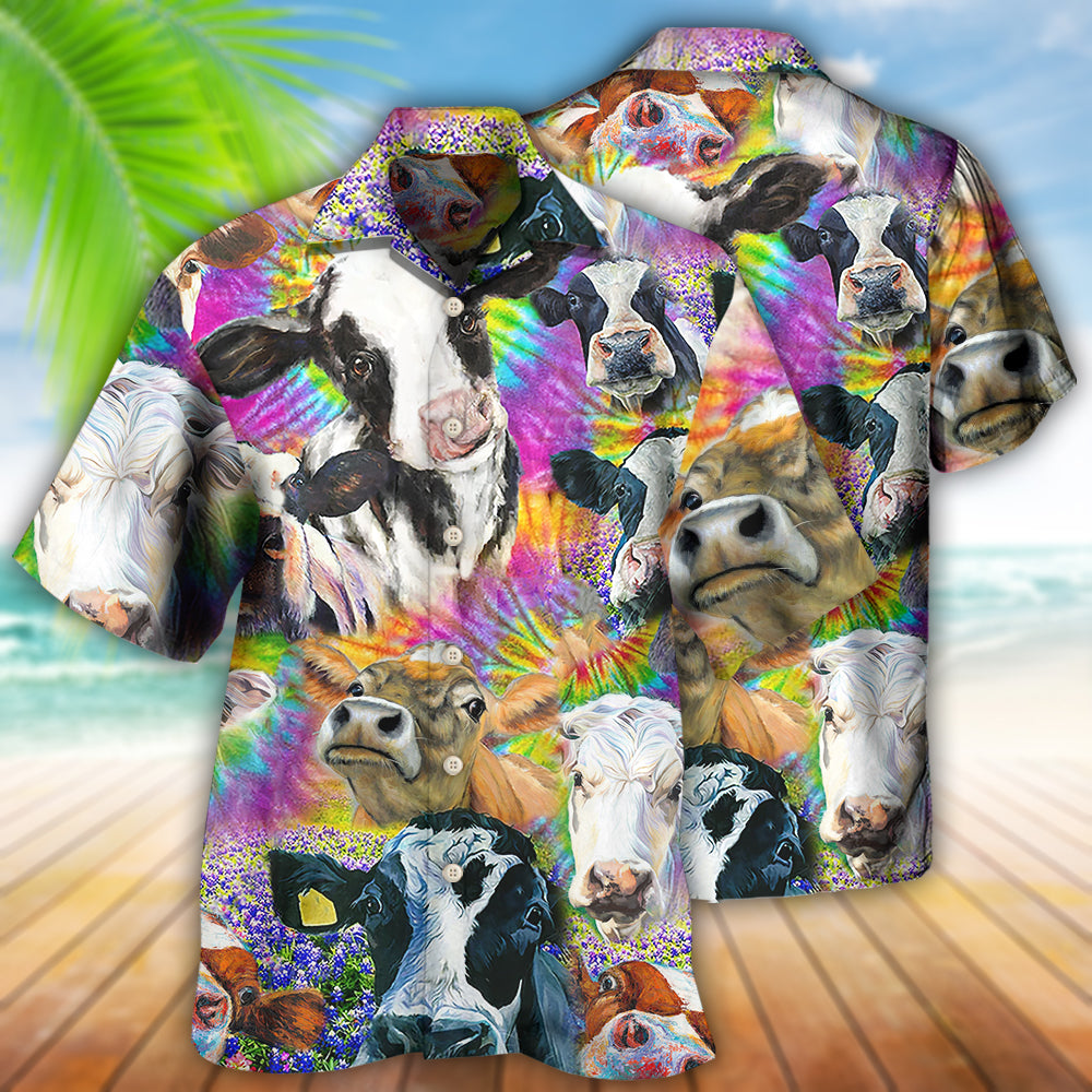 Cow Easily Distracted By Cows - Hawaiian Shirt - Owls Matrix LTD