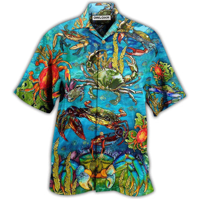 Hawaiian Shirt / Adults / S Crab Animals Life Is Better With A Crab - Hawaiian Shirt - Owls Matrix LTD