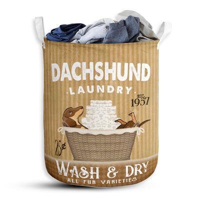 Dachshund We Have A Dachshund - Laundry basket - Owls Matrix LTD