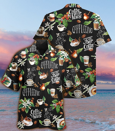 Coffee I Love Coffee Leaf - Hawaiian Shirt - Owls Matrix LTD