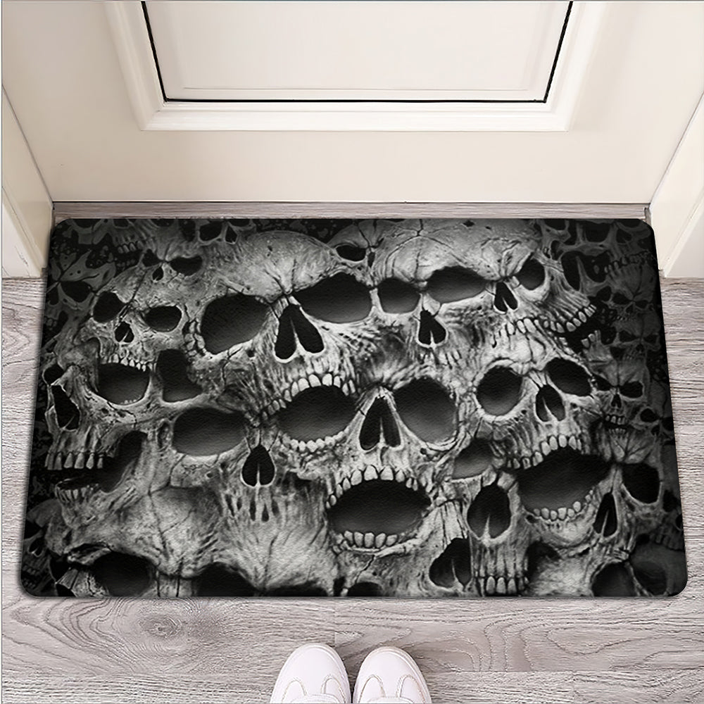 Skull No Fear No Pain - Doormat - Owls Matrix LTD