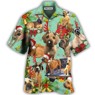 Hawaiian Shirt / Adults / S Dog Cute Dogs Merry Christmas - Hawaiian Shirt - Owls Matrix LTD