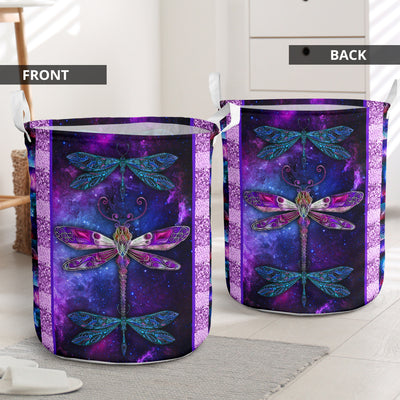 Dragonfly Galaxy Lovely Style - Laundry Basket - Owls Matrix LTD