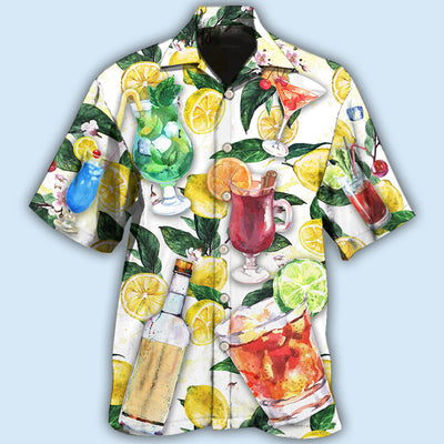 Wine Drinking Vodka Wine Style - Hawaiian Shirt - Owls Matrix LTD