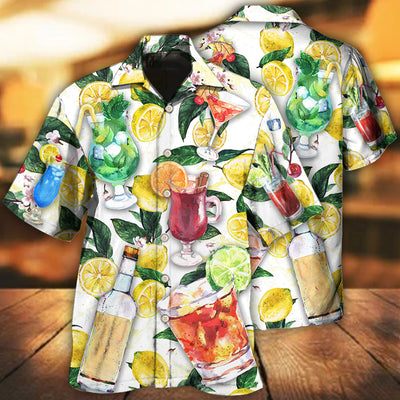 Wine Drinking Vodka Wine Style - Hawaiian Shirt - Owls Matrix LTD