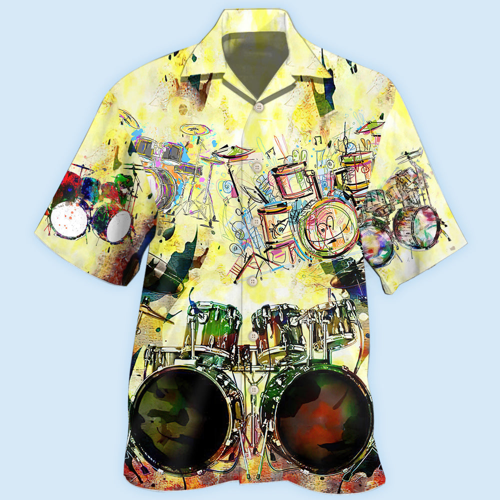 Drum Mix Color - Hawaiian Shirt - Owls Matrix LTD