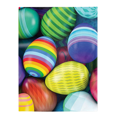 50" x 60" Easter 's Day Pile Of Colorful Easter Eggs Print Style - Flannel Blanket - Owls Matrix LTD