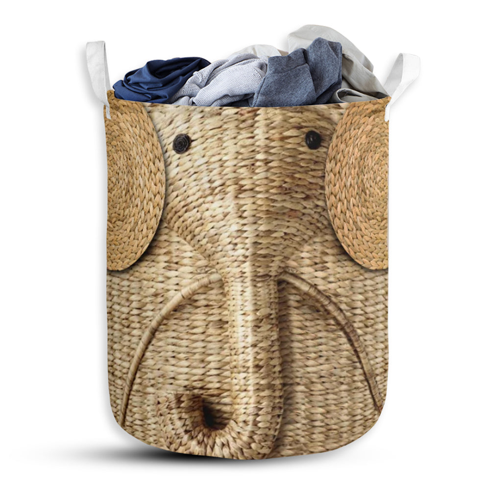 Elephant Wicker - Laundry Basket - Owls Matrix LTD