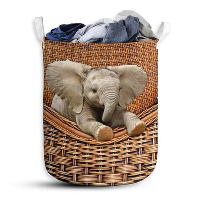 S: 17.72”x13.78” (45x35 cm) Elephant Basic Style - Laundry Basket - Owls Matrix LTD