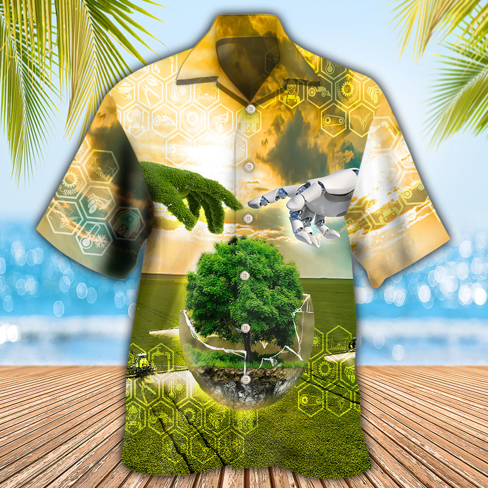 Farm Agricultural Scientist - Hawaiian Shirt - Owls Matrix LTD