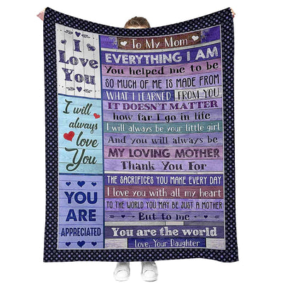 50" x 60" Family I Love You To The Moon And Back Love You - Flannel Blanket - Owls Matrix LTD