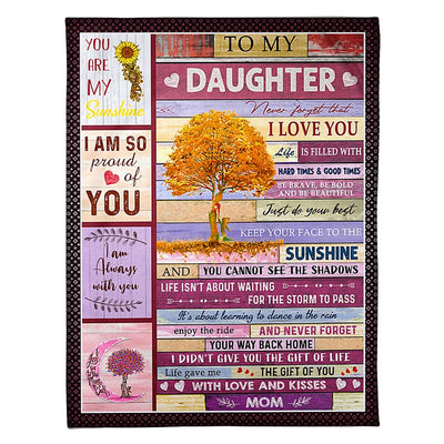 50" x 60" Family Love The Gift Of Life Best Gift For Daughter - Flannel Blanket - Owls Matrix LTD