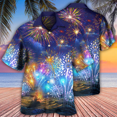 Firework By Night - Hawaiian Shirt - Owls Matrix LTD