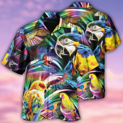Parrot Love Life Nice - Hawaiian Shirt - Owls Matrix LTD