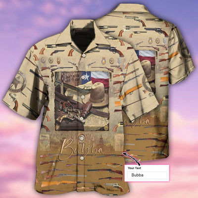 Texas Peace Life Gun Style Personalized - Hawaiian Shirt - Owls Matrix LTD