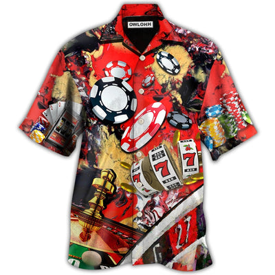Hawaiian Shirt / Adults / S Gambling Casino Gambling Style - Hawaiian Shirt - Owls Matrix LTD