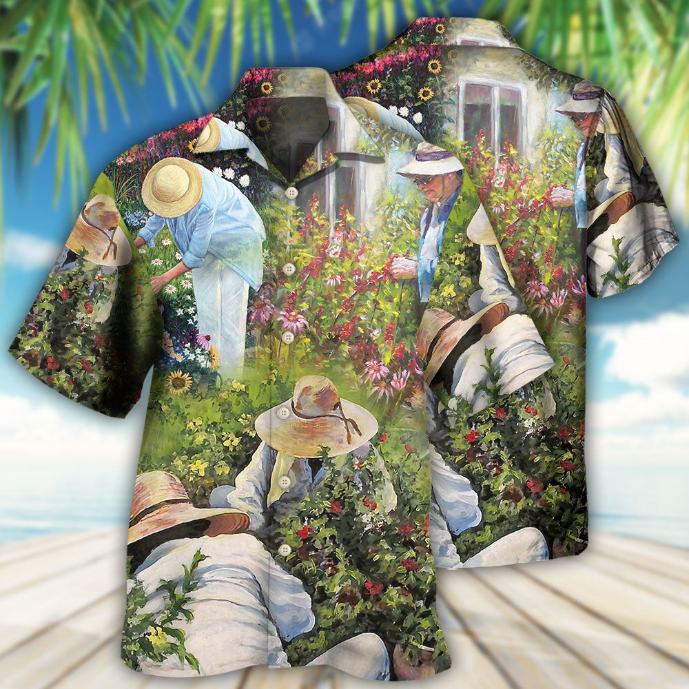 Gardening Peaceful Life - Hawaiian Shirt - Owls Matrix LTD