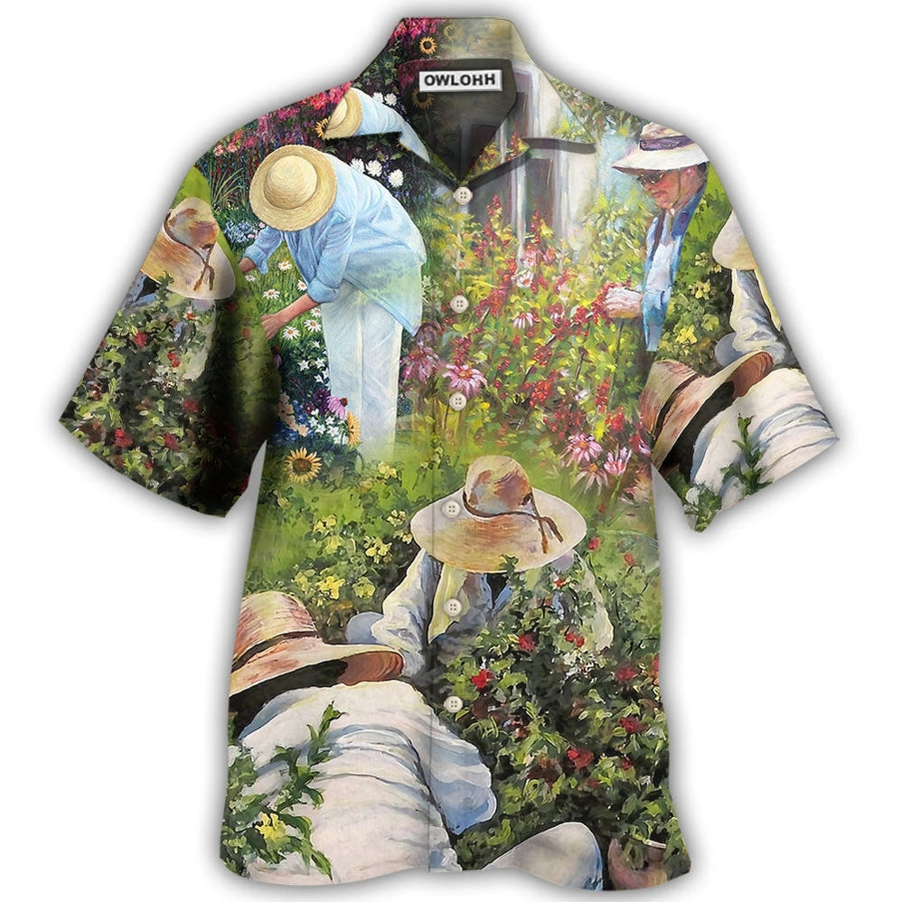 Hawaiian Shirt / Adults / S Gardening Peaceful Life - Hawaiian Shirt - Owls Matrix LTD