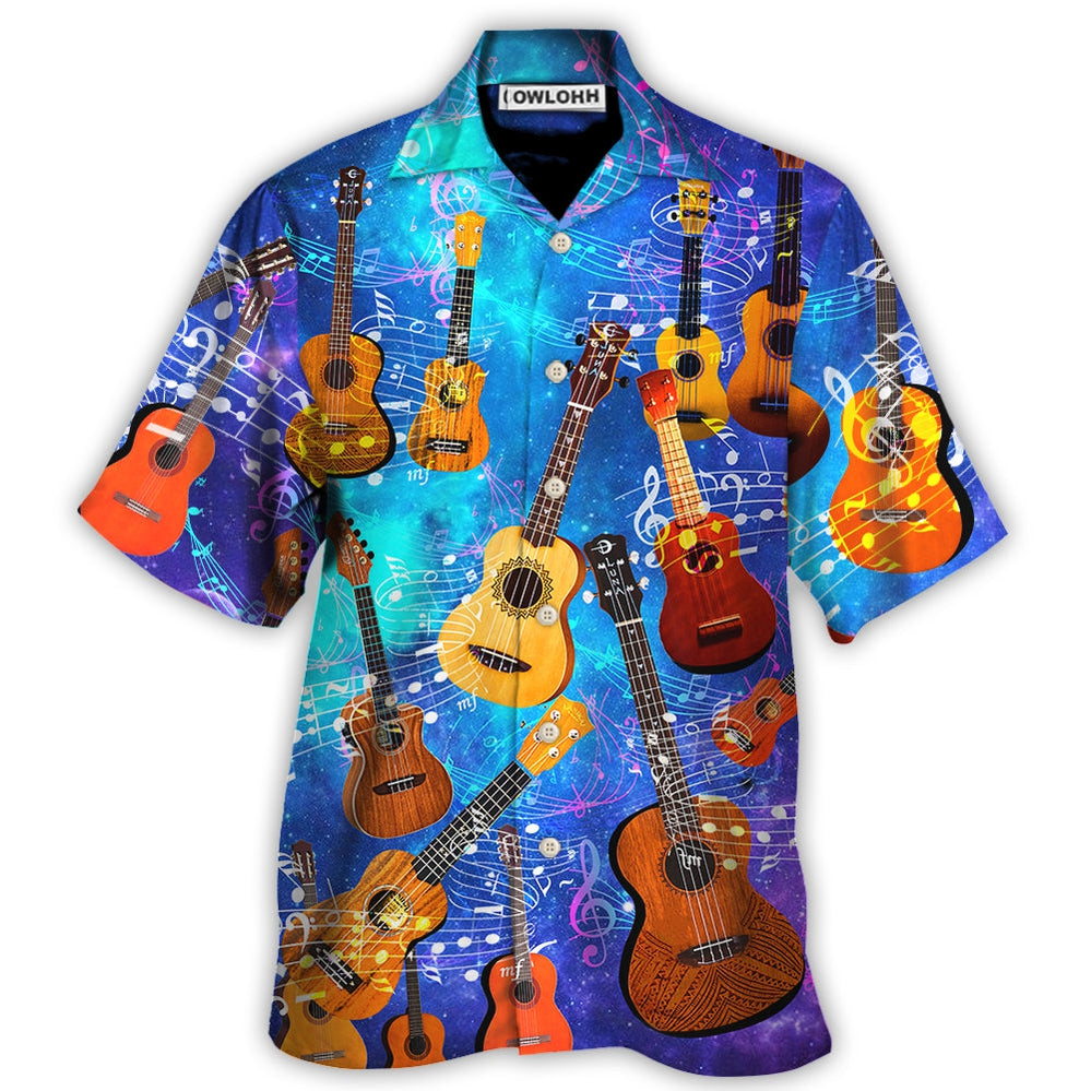 Hawaiian Shirt / Adults / S Guitar Ukulele Love Forever Style - Hawaiian Shirt - Owls Matrix LTD