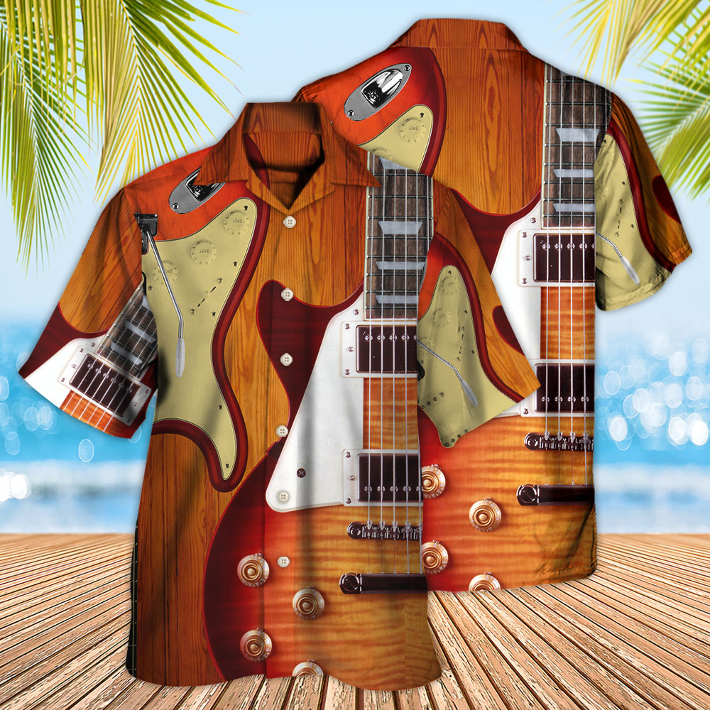 Guitar Is My Soul Vintage - Hawaiian Shirt - Owls Matrix LTD