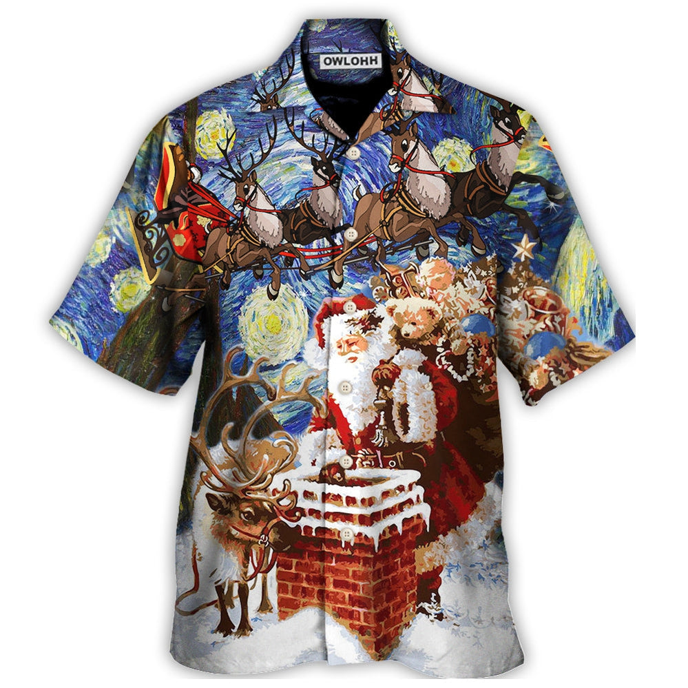 Hawaiian Shirt / Adults / S Christmas Santa Coming For You - Hawaiian Shirt - Owls Matrix LTD