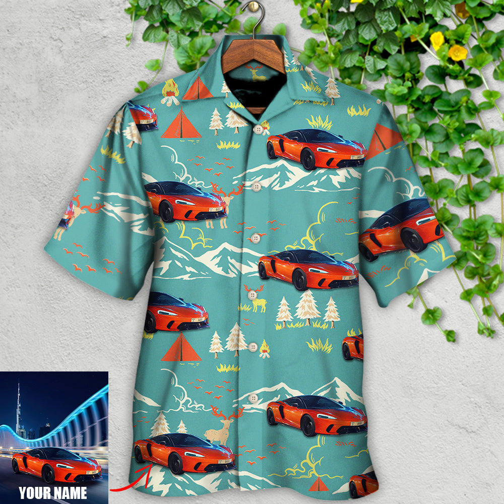 Car Driving On Mountain Custom Photo - Hawaiian Shirt - Owls Matrix LTD