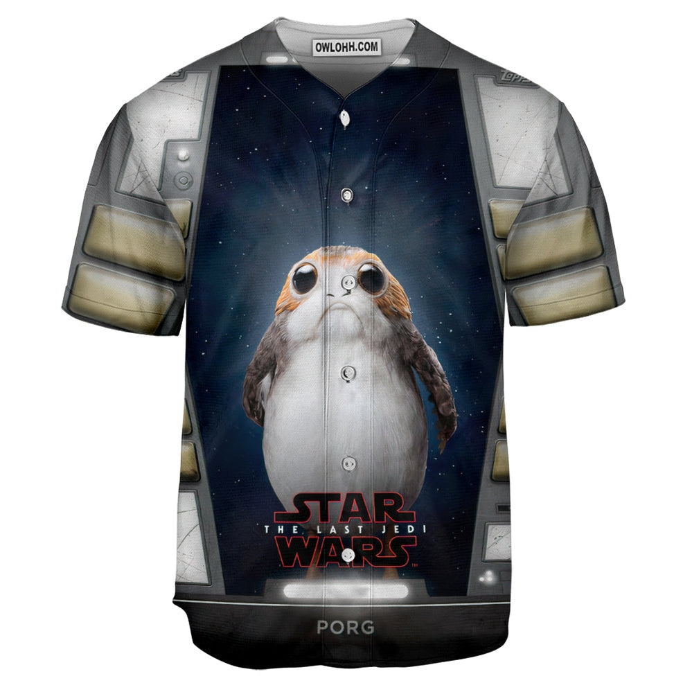 Star Wars Porgs Exist So Cute - Baseball Jersey