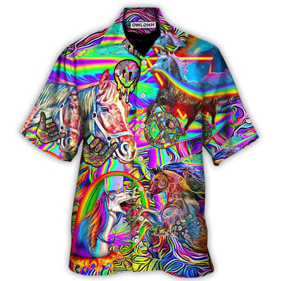 Hawaiian Shirt / Adults / S Hippie Horse Run For You - Hawaiian Shirt - Owls Matrix LTD