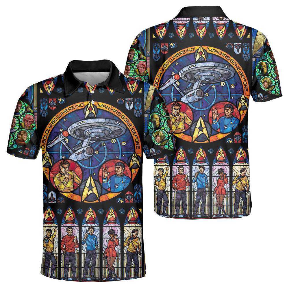 Star Trek Stained Glass - Polo Shirt