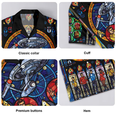 Star Trek Stained Glass - Hawaiian Shirt