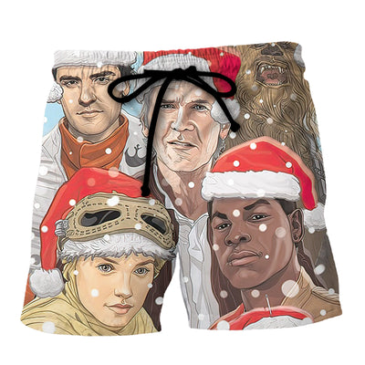 Christmas Star Wars The Force Awakens Christmas - Beach Short