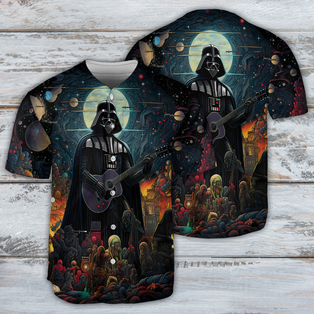 Star Wars Darth Vader Nobody Can Stop Me Playing Guitar - Baseball Jersey