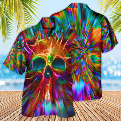 Skull Rainbow Color Love Style - Hawaiian Shirt - Owls Matrix LTD