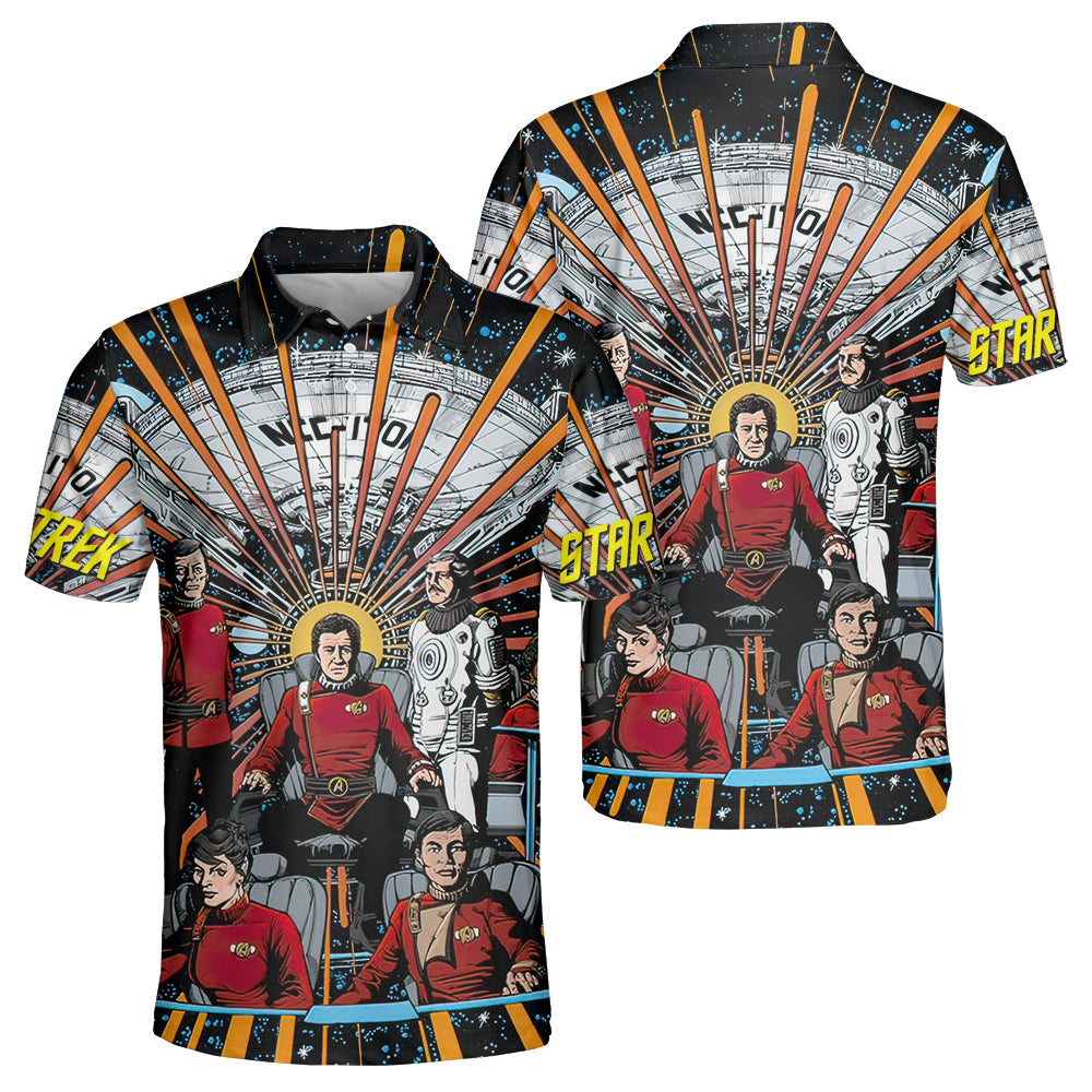 Star Trek Real World Comic Style - Polo Shirt