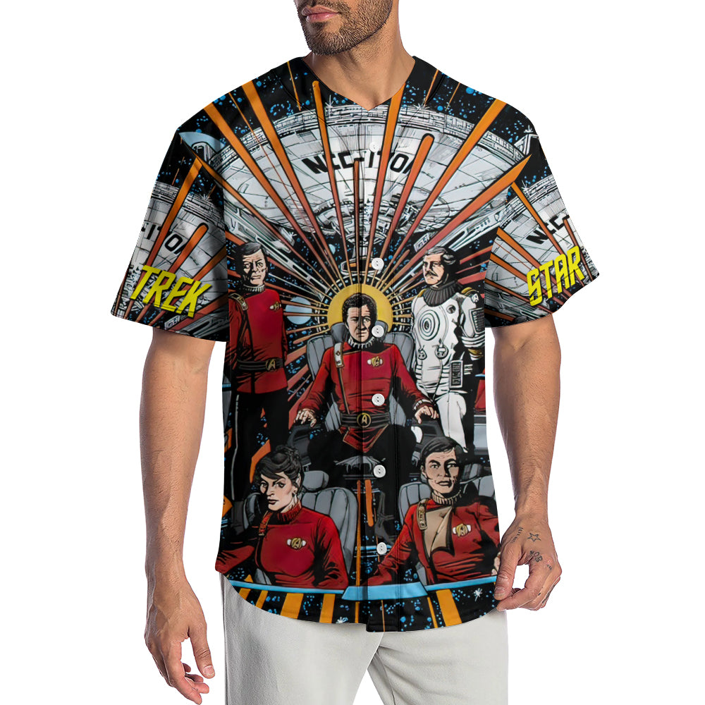 Star Trek Real World Comic Style - Baseball Jersey