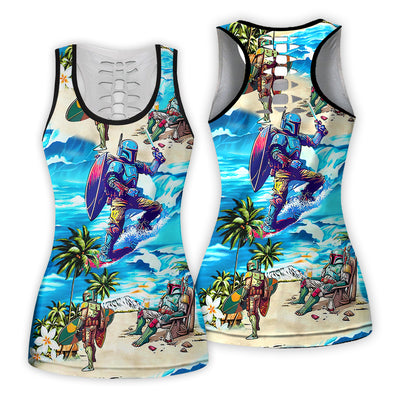 Boba Fett Star Wars Surfing - Tank Top Hollow