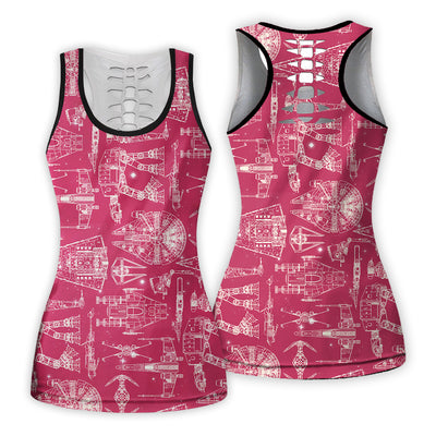 SPACE SHIPS STAR WARS PINK - Tank Top Hollow