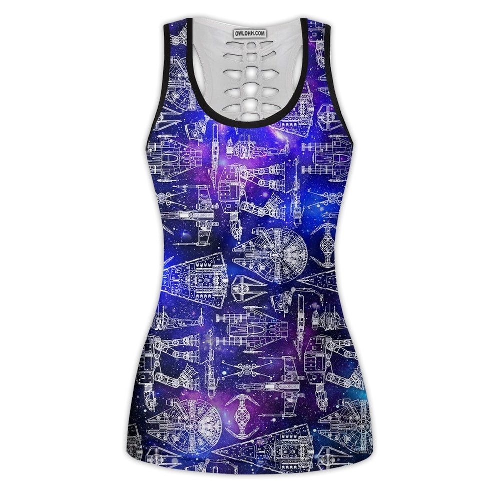 SPACE SHIPS STAR WARS GALAXY - Tank Top Hollow