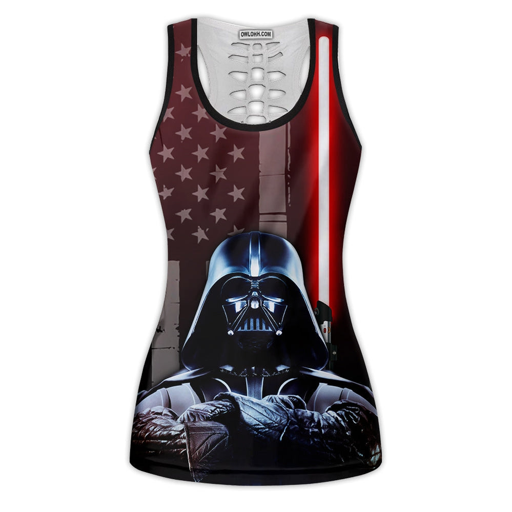 SW Darth Vader American Flag - Tank Top Hollow
