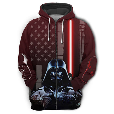 SW Darth Vader American Flag - Hoodie