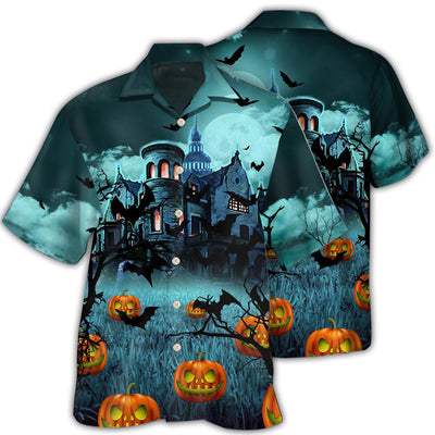 Halloween Night Dark Pumpkin - Hawaiian Shirt - Owls Matrix LTD
