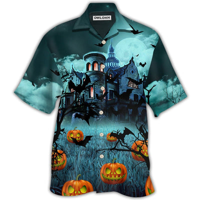 Hawaiian Shirt / Adults / S Halloween Night Dark Pumpkin - Hawaiian Shirt - Owls Matrix LTD