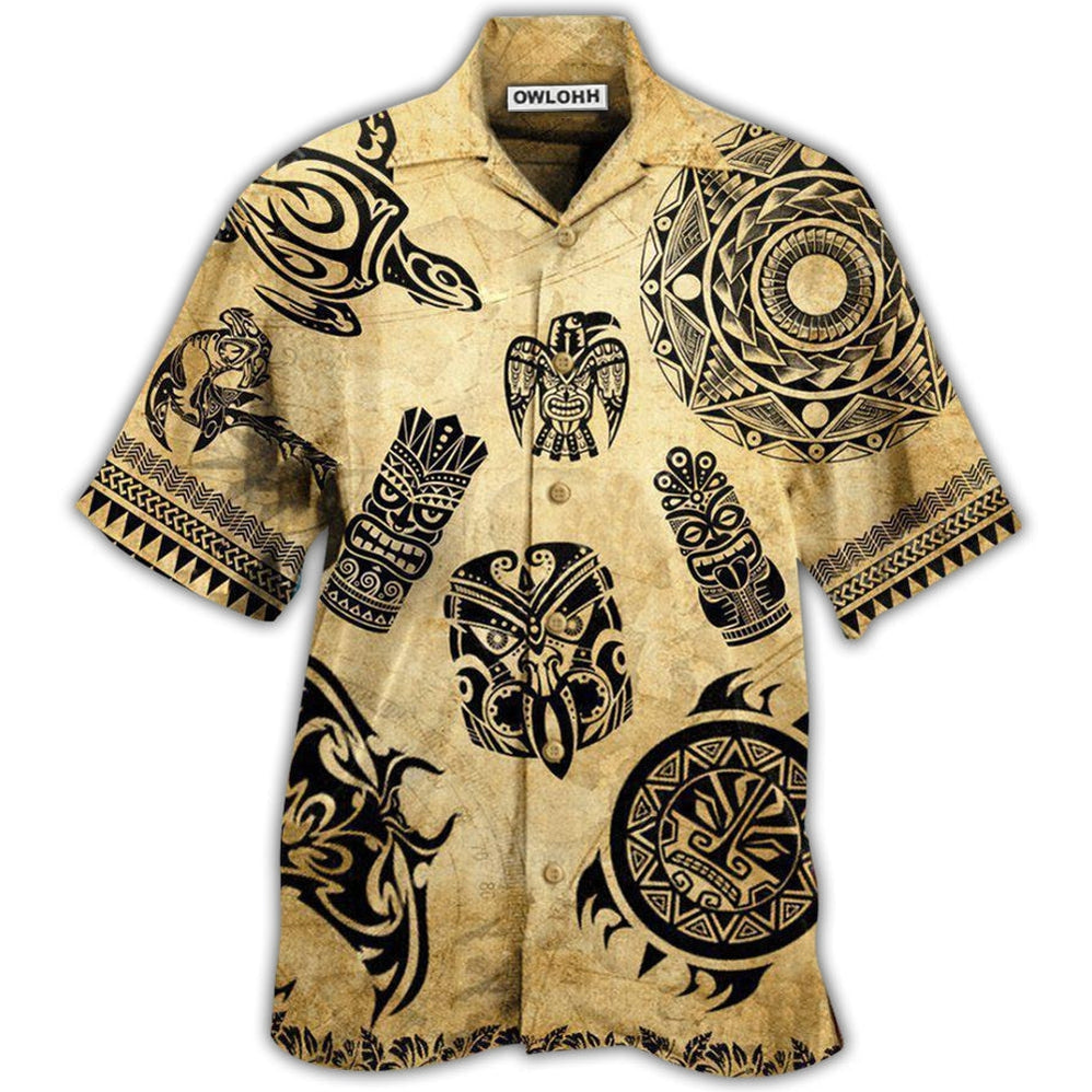 Hawaiian Shirt / Adults / S Hawaii Hawaiian Culture Vintage Style - Hawaiian Shirt - Owls Matrix LTD