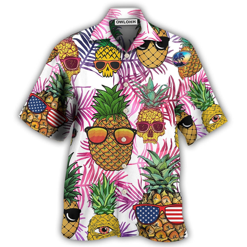 Hawaiian Shirt / Adults / S Fruit Hawaii Tropical Pineapple Cool Style - Hawaiian Shirt - Owls Matrix LTD