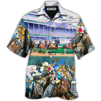 Hawaiian Shirt / Adults / S Horse Racing We Love Amazing Style - Hawaiian Shirt - Owls Matrix LTD