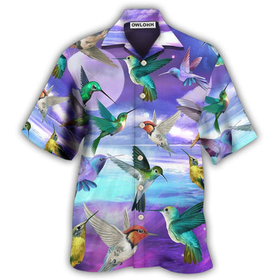 Hawaiian Shirt / Adults / S Hummingbird In A Fantasy World - Hawaiian Shirt - Owls Matrix LTD
