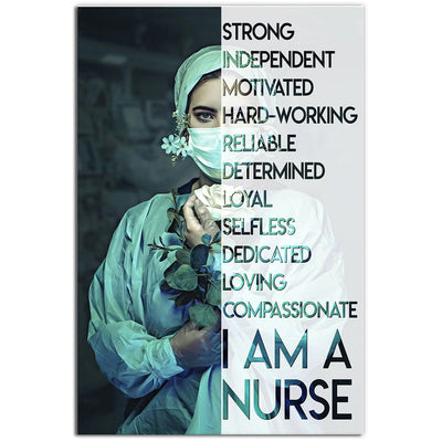 12x18 Inch Nurse I Am A Nurse - Vertical Poster - Owls Matrix LTD