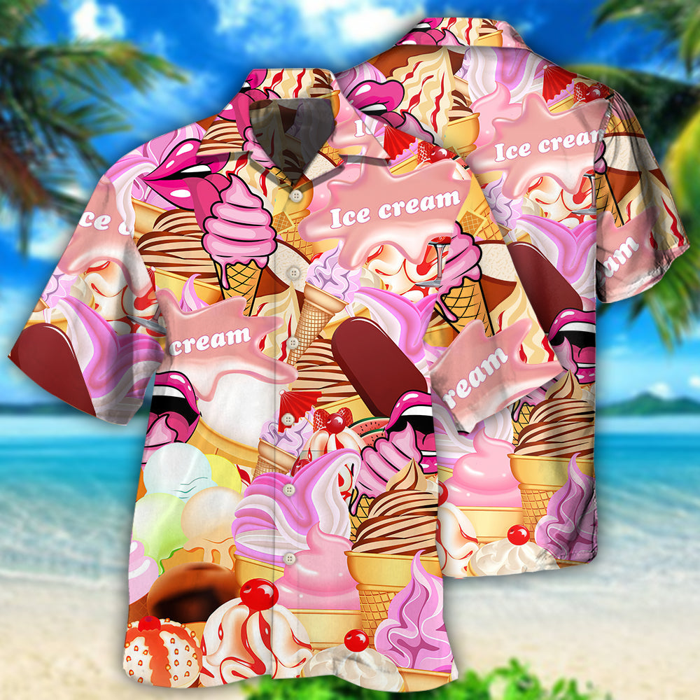 Ice Cream Color Style - Hawaiian Shirt - Owls Matrix LTD