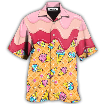 Hawaiian Shirt / Adults / S Ice Cream So Fresh Like Rose - Hawaiian Shirt - Owls Matrix LTD