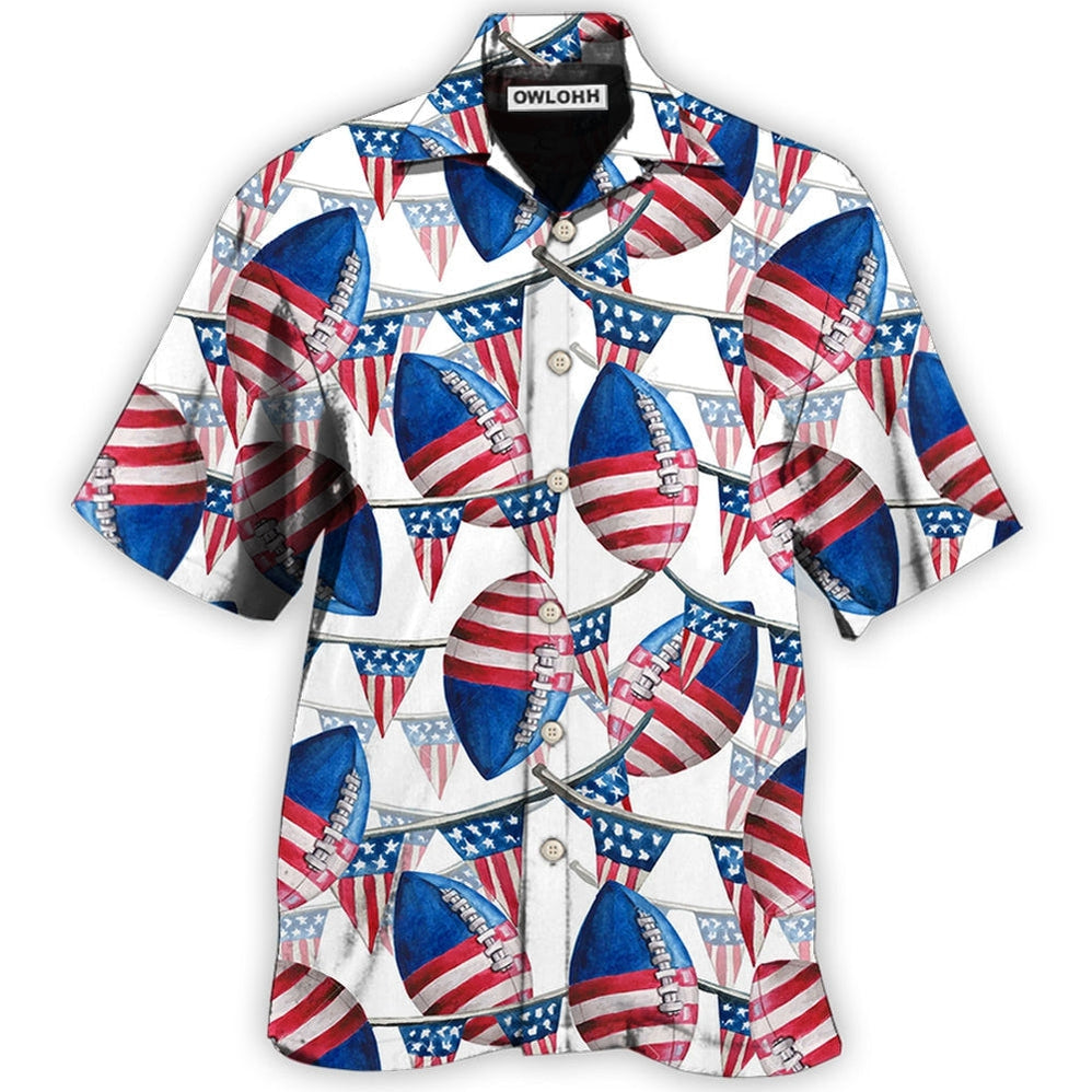 Hawaiian Shirt / Adults / S America Independence Day Basic Style - Hawaiian Shirt - Owls Matrix LTD